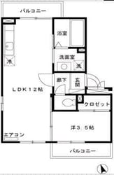 グリーンパークの物件間取画像